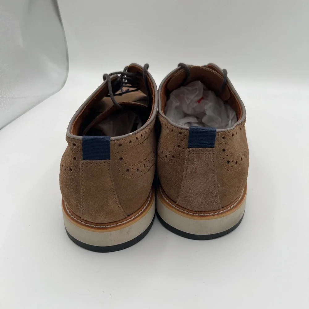 Blake McKay C Carson Mens Brown Suede Wingtip Brogue‎ Derby Shoes Size 12 Career